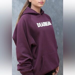 DEADBEAR BASIC WINE HOODIE SIZE M
